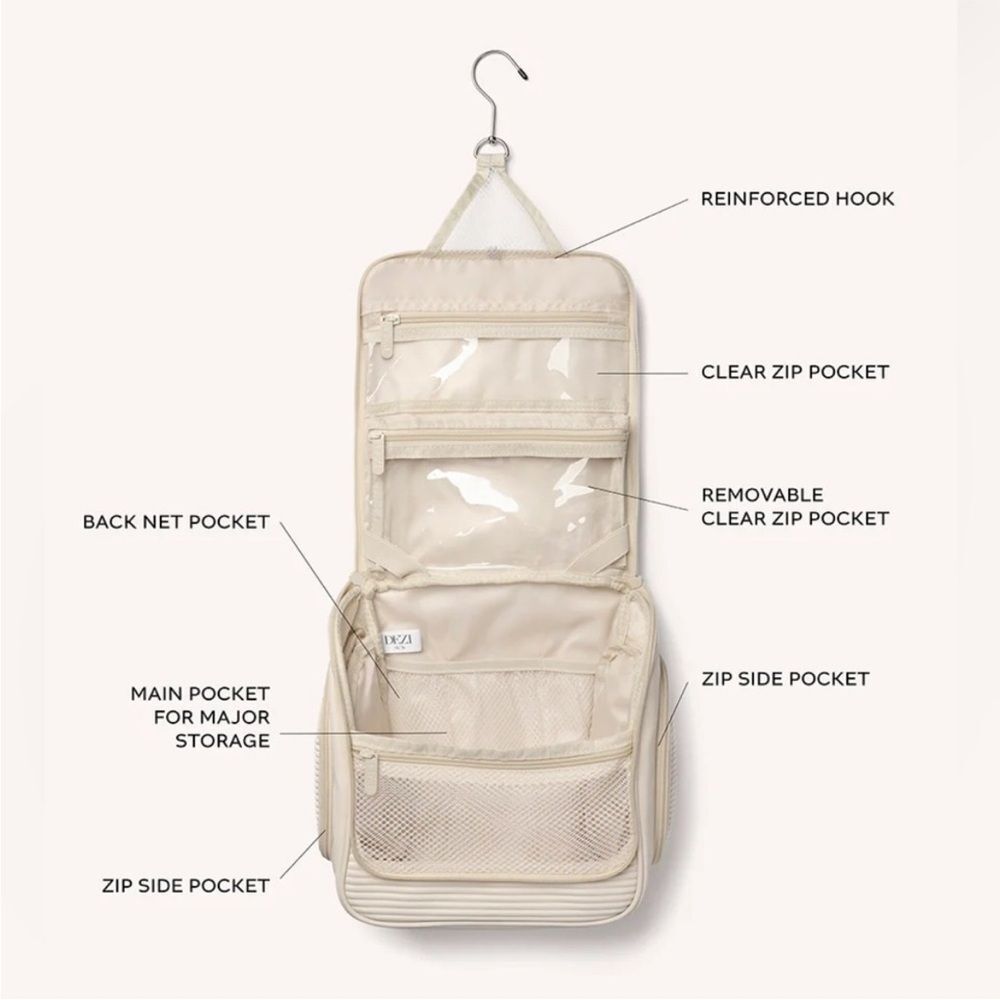 Dezi Skin Pack It All-Multi-Purpose Hanging Travel Bag. NEW - Picture 3 of 6